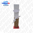 Durable Cardboard Store Standee Display Floor Standing Unit With 2*3D Logos