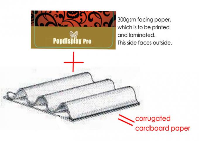 Бумажный дисплей счетчика картона для конфеты, 1 яруса включая 12 круглых рассекателя исправляя конфеты